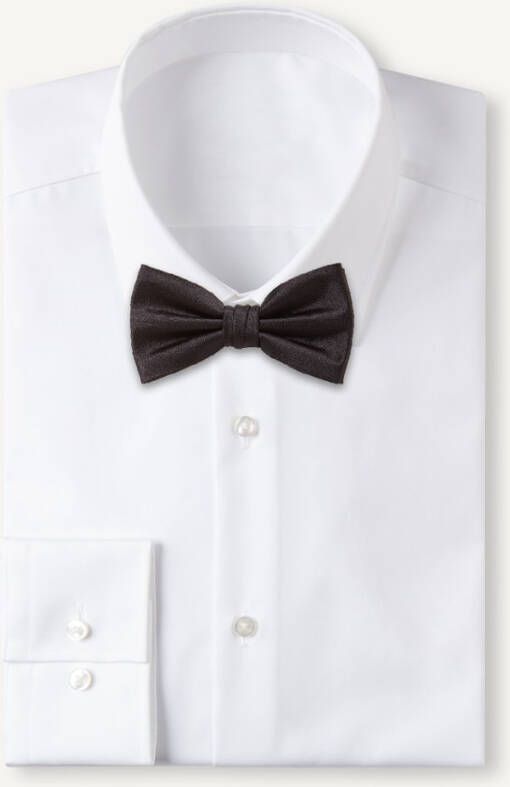 Profuomo Originale Vlinderdas zwart, Effen