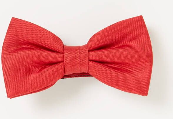 Profuomo zijden strik rood oxford ONE SIZE