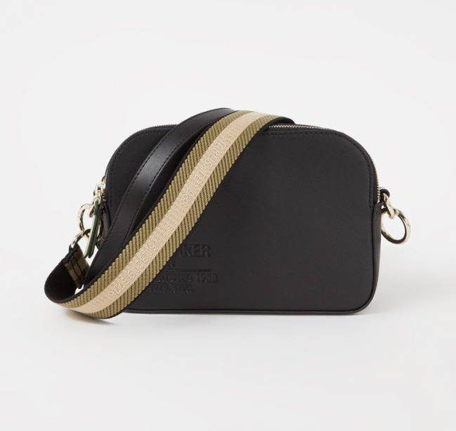 Ted Baker Darcelo branded webbing camera bag black
