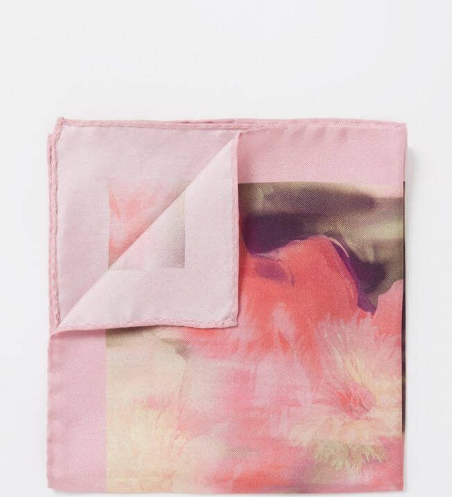 Ted Baker Floral sjaal van zijde 33 x 33 cm