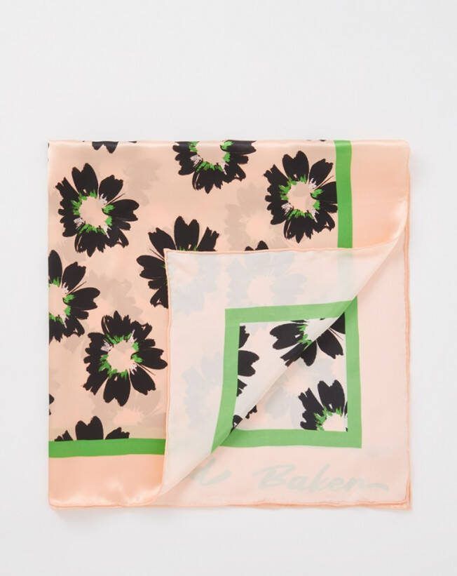 Ted Baker Floral sjaal van zijde 90 x 90
