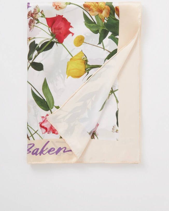 Ted Baker Floral sjaal van zijde met print 180 x 65 cm