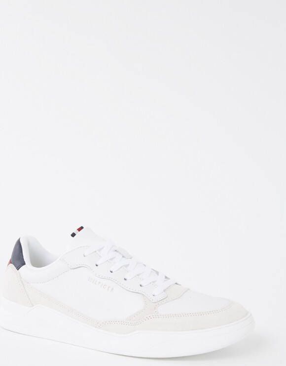 Tommy Hilfiger verhoogde cupsole sneakers met Fm0Fm04358 YBR , Wit, Heren