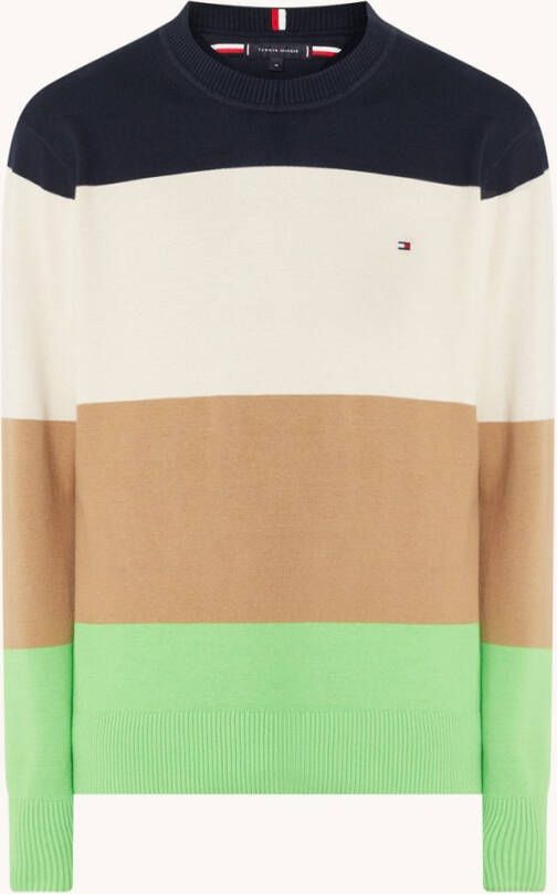 Tommy Hilfiger Sweater met colour blocking gestreepte print