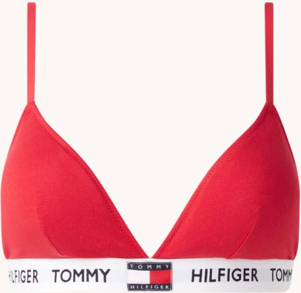 Triangel bh PADDED TRIANGLE BRA met tommy hilfiger logo opschrift & flag op de elastische tape