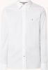 Tommy Hilfiger casual overhemd wit effen katoen normale fit online kopen