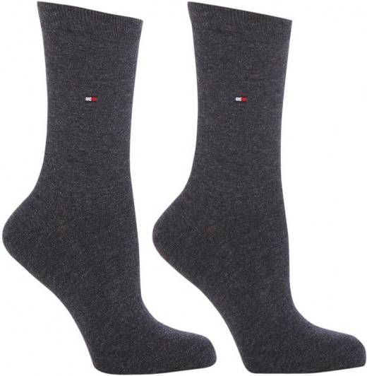 Tommy Hilfiger Sokken in donkergrijs 2-pack