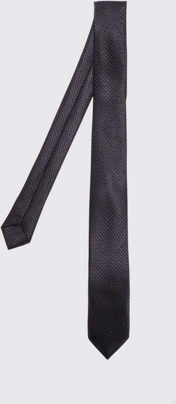 boohoo Dunne Stropdas Met Textuur, Black