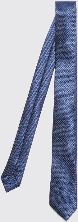 boohoo Dunne Stropdas Met Textuur, Navy