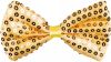 Feestbazaar Vlinderstrik Pailletten Goud online kopen