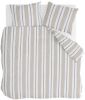 Walra dekbedovertrek Remade nautic stripes beige 200x200/220 cm Leen Bakker online kopen