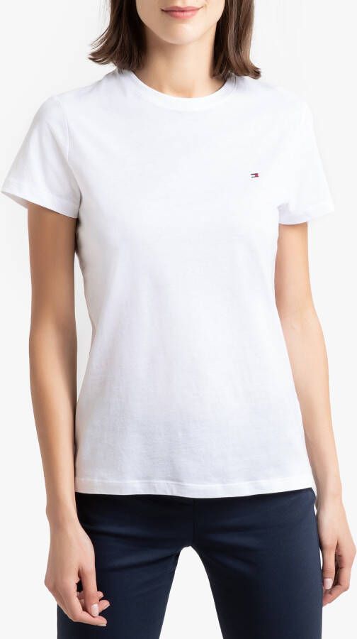Tommy Hilfiger T shirt HERITAGE CREW NECK TEE met merklabel op borsthoogte
