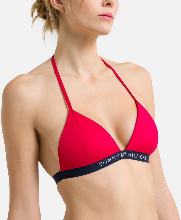 Tommy Hilfiger Swimwear Triangel bikinitop Clara met merkopschrift