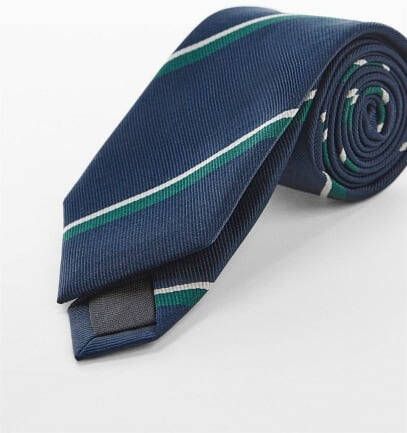 MANGO TEEN Gestreepte stropdas