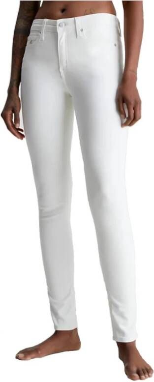 Calvin Klein Slim fit Trousers , Wit, Dames