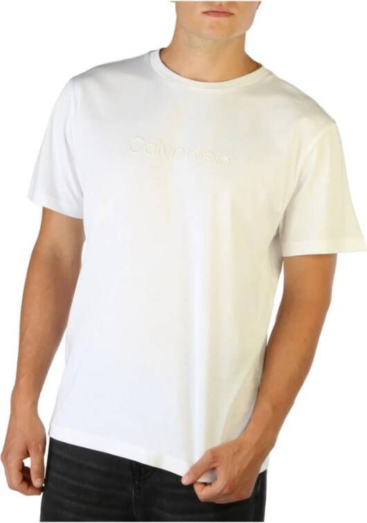 Calvin Klein T Shirt k10k109802 , Wit, Heren