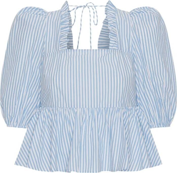 Custommade Darine strepen , Blauw, Dames