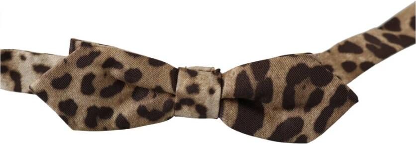 Dolce & Gabbana Adjustable Neck Papillon Bow Tie , Bruin, Heren