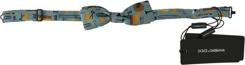 Dolce & Gabbana Jazz Club Adjustable Neck Papillon Bow Tie , Groen, Heren