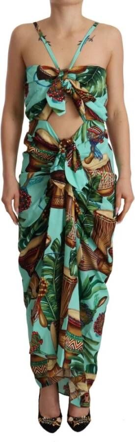 Dolce & Gabbana Maxi kleedjes Blauw Dames