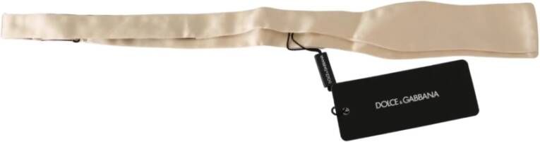 Dolce & Gabbana Stropdassen & Strikjes Beige Heren