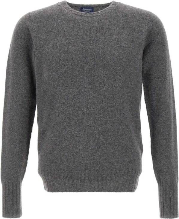 Drumohr Sweaters Grey , Grijs, Heren