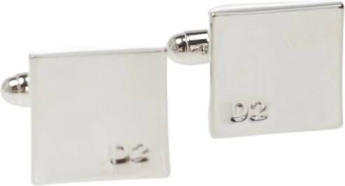 Dsquared2 Manchetingen met logo , Grijs, Heren