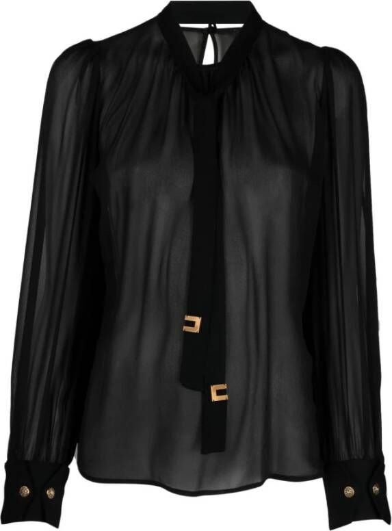 Elisabetta Franchi Longsleeve shirts Zwart Dames