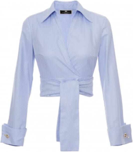 Elisabetta Franchi Longsleeve shirts Blauw Dames