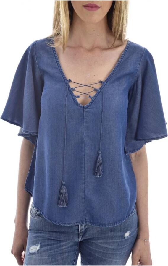 Guess Longsleeve shirts Blauw Dames