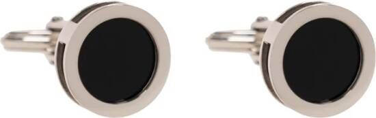 Lanvin Met logo gegraveerde manchetknopen , Grijs, Heren