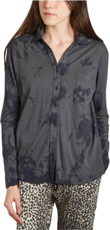 majestic filatures Bind en kleurstofhemd , Groen, Dames