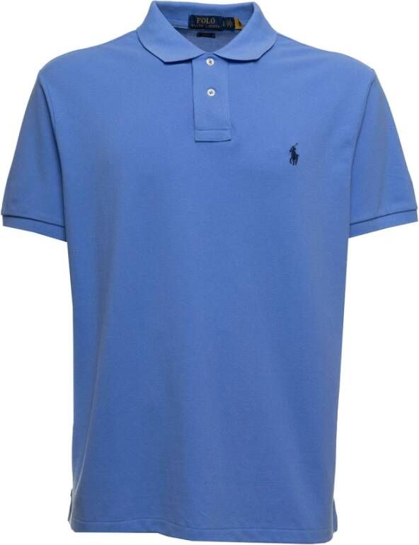 Ralph Lauren Slim fit polo van piqué, katoen met logo