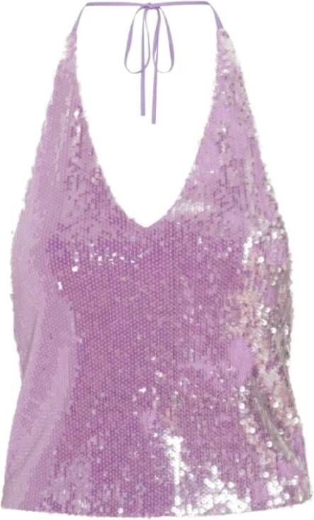 Rotate Birger Christensen Rt2379 Elegant TOP , Paars, Dames