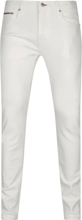 Tommy Hilfiger Herren Hose Slim Bleecker Slim Fit , Wit, Heren