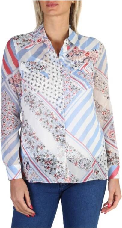 Tommy Hilfiger Longsleeve shirts Blauw Dames