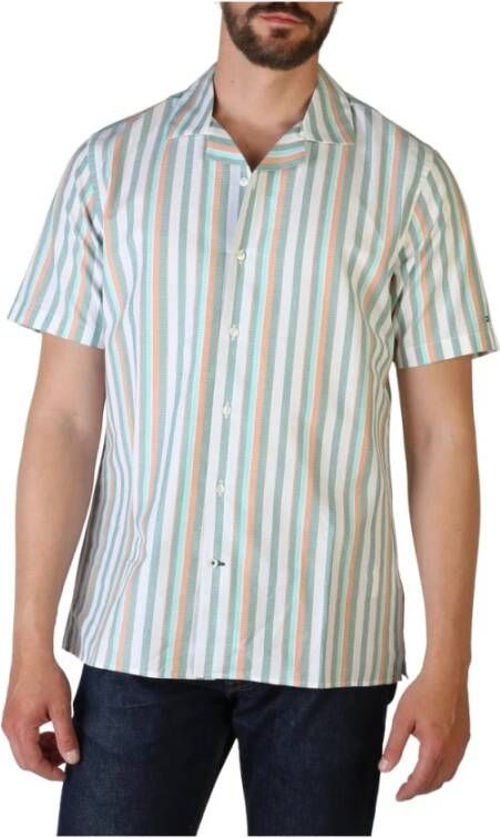 Tommy Hilfiger Korte mouwen Overhemden Groen Heren