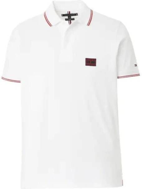 Tommy Hilfiger Korte paal met korte meter met wapenschild , Wit, Heren