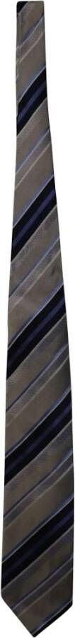 Balmain gestreepte stropdas in multicolor zijde Balmain Pre owned, Grijs, Heren