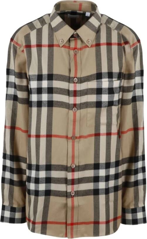 Burberry Castland Shirt , Beige, Heren