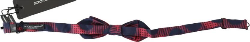 Dolce & Gabbana Verstelbare Men Neck Bow Tie , Rood, Heren