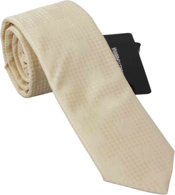 Dolce & Gabbana Stropdas , Beige, Heren