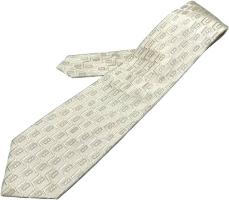 Fendi Vintage Pre owned Silk home office , Wit, Dames