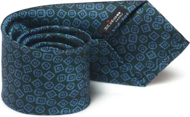 Kiton Stropdas , Groen, Heren