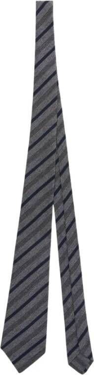 Kiton Wol , Grijs, Heren