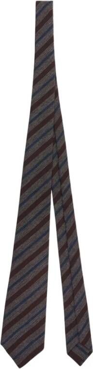 Kiton Wol , Grijs, Heren