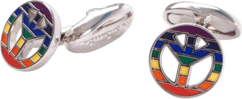 PS By Paul Smith PeaceSign Cufflinks , Grijs, Heren