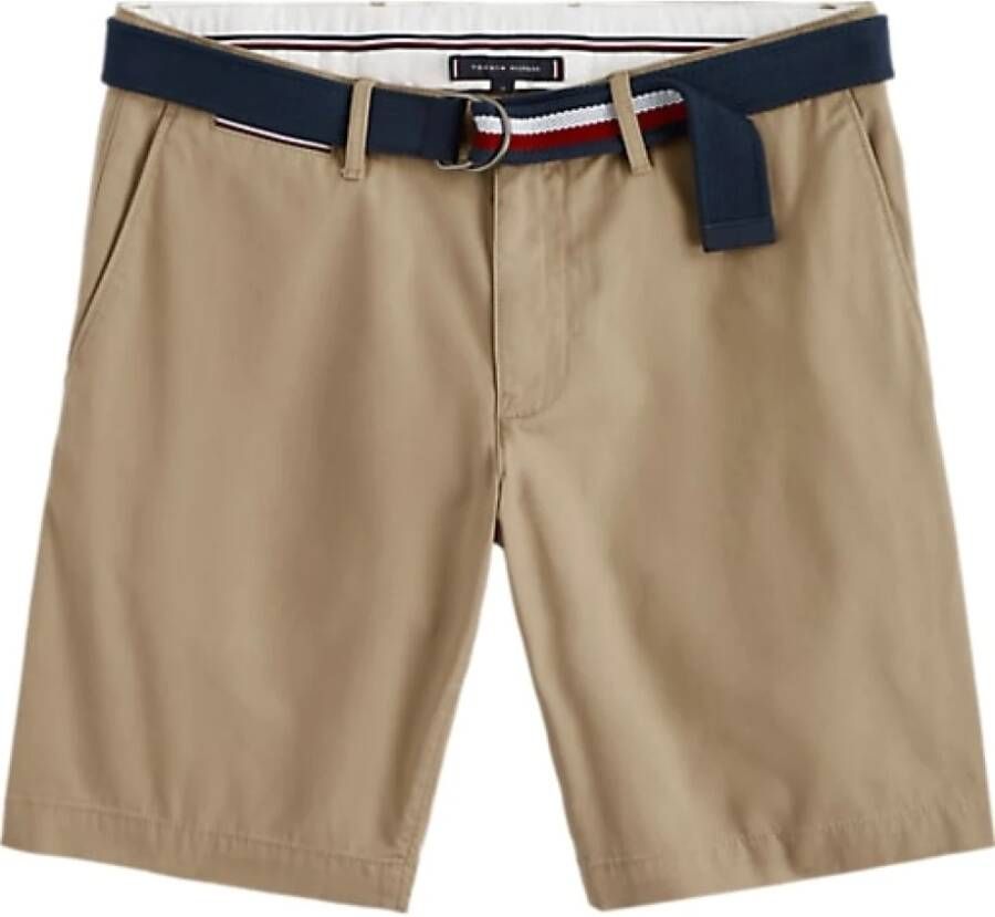 Tommy Hilfiger Brooklyn straight fit chino korte broek met ceintuur