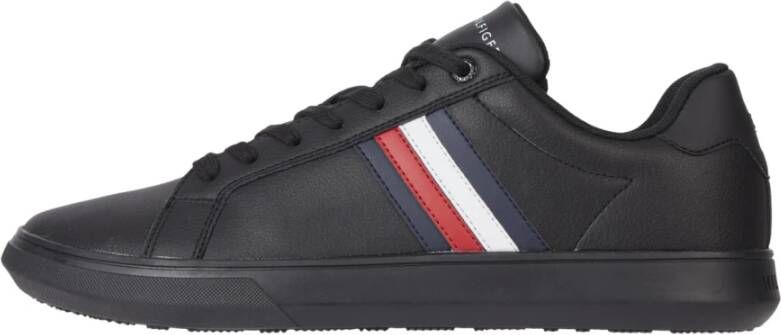 Tommy Hilfiger Corporate Cup lederen strepen , Zwart, Heren