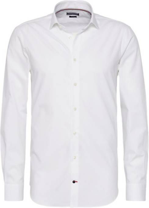 Tommy Hilfiger Slim fit overhemd met wide spread kraag